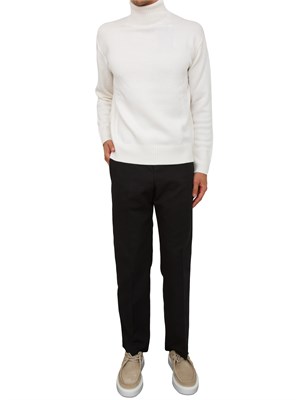 Pantaloni uomo PT Torino Reworked in cotone nero in UOMO