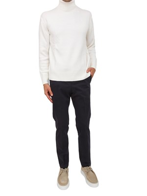 Pantaloni uomo PT Torino in gabardina di cotone blu in UOMO