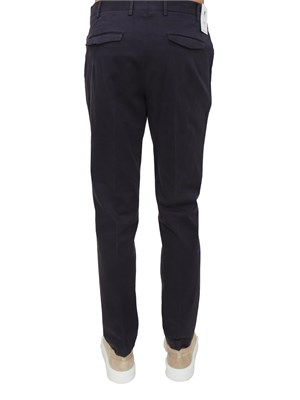 Pantaloni uomo PT Torino in gabardina di cotone blu in UOMO