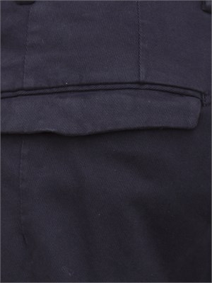Pantaloni uomo PT Torino in gabardina di cotone blu in UOMO
