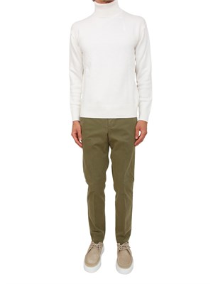 Pantaloni uomo PT Torino in gabardina di cotone verde in UOMO