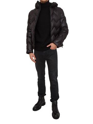 Maglia a collo alto Peline 02 Peuterey uomo in misto lana yak nero in UOMO