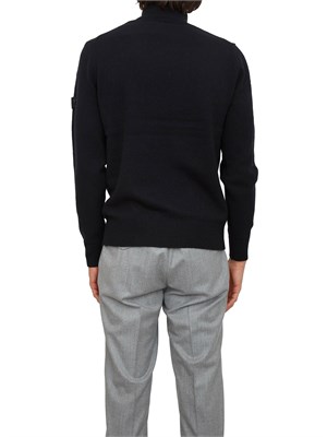 Maglia a collo alto Peline 02 Peuterey uomo in misto lana yak blu in UOMO