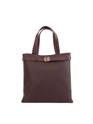 Borsa verticale Marella in ecopelle viola con cintura logo in DONNA
