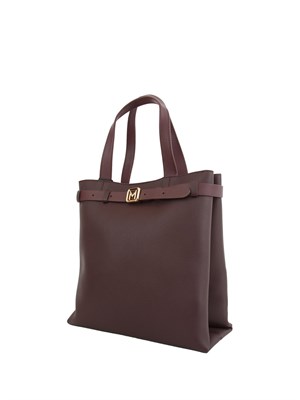 Borsa verticale Marella in ecopelle viola con cintura logo in DONNA