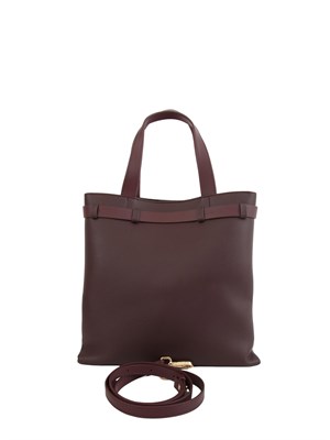 Borsa verticale Marella in ecopelle viola con cintura logo in DONNA