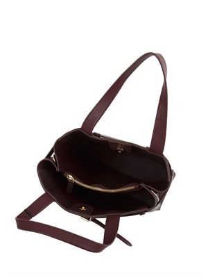 Borsa verticale Marella in ecopelle viola con cintura logo in DONNA