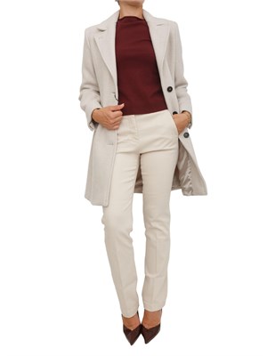 Maglia Marella maniche tre quarti in puro cashmere bordeaux in DONNA
