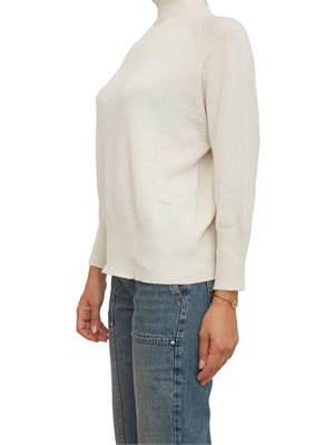 Maglia over Marella in lana e cashmere avorio in DONNA