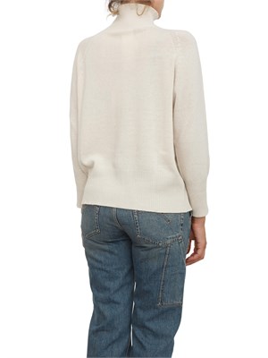 Maglia over Marella in lana e cashmere avorio in DONNA