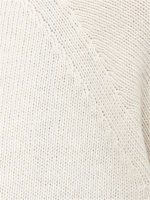 Maglia over Marella in lana e cashmere avorio in DONNA