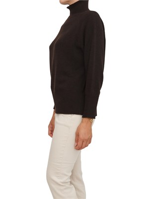 Maglia over Marella in lana e cashmere marrone in DONNA