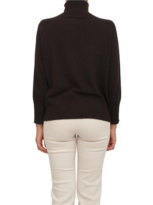 Maglia over Marella in lana e cashmere marrone in DONNA