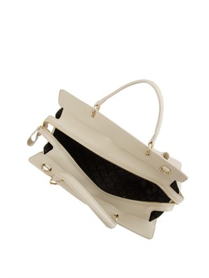 Borsa shopping Armani Exchange in ecopelle martellata beige in DONNA