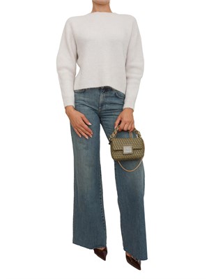 Maglia girocollo Marella in alpaca stretch avorio in DONNA