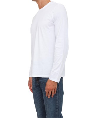 T-shirt  bianco Armani Exchange in cotone Pima a maniche lunghe in UOMO