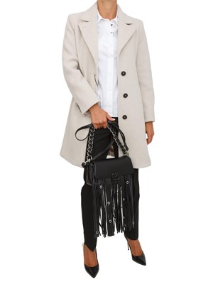 Camicia Marella in popeline di puro cotone bianco con taschino in DONNA