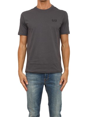 T-shirt  grigio EA7 Core Identity in cotone Pima in UOMO