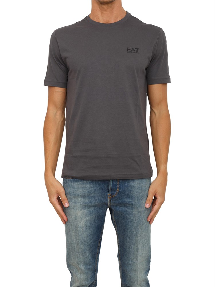 T-shirt  grigio EA7 Core Identity in cotone Pima