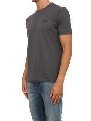 T-shirt  grigio EA7 Core Identity in cotone Pima in UOMO
