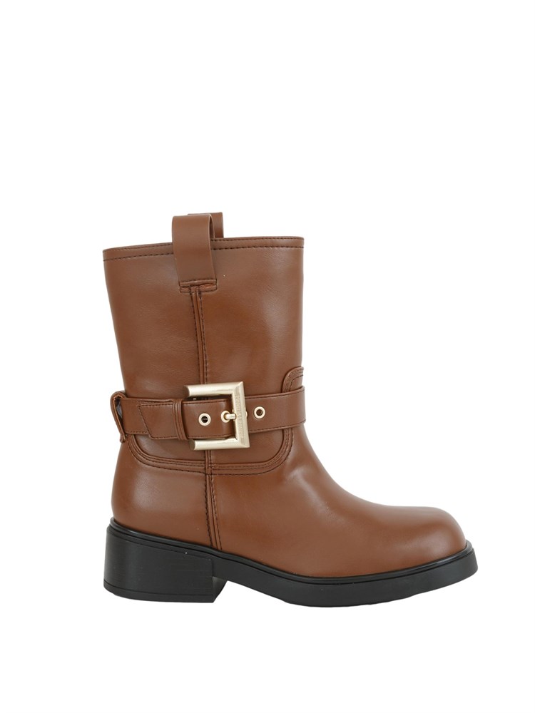 Stivali donna Armani Exchange in ecopelle cuoio con cinturino