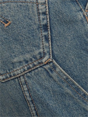 Jeans wide leg Marella in denim di cotone a vita alta con tasconi e cuciture in DONNA