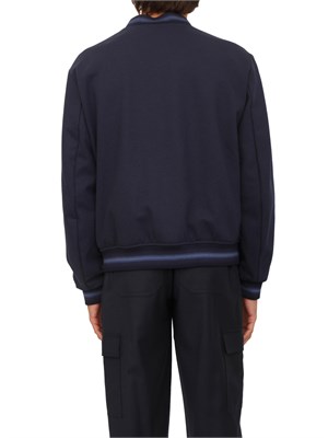 Bomber Etro uomo in tessuto tecnico Paisley blu in UOMO