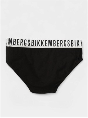 Pack 2 slip Bikkembergs in cotone nero in UOMO