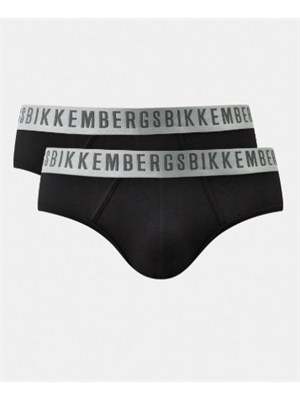 Pack 2 slip Bikkembergs in cotone nero in UOMO