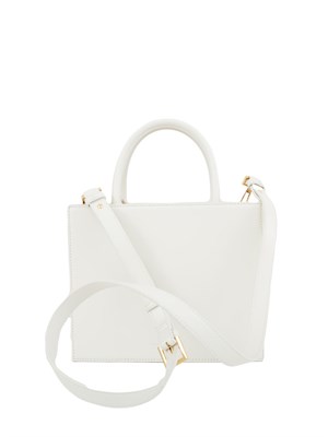 Tote piccola bianco Elisabetta Franchi con logo in DONNA