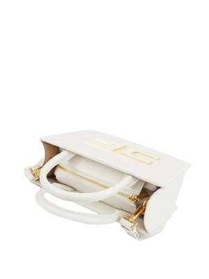 Tote piccola bianco Elisabetta Franchi con logo in DONNA