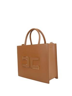 Tote grande cuoio Elisabetta Franchi con logo in DONNA