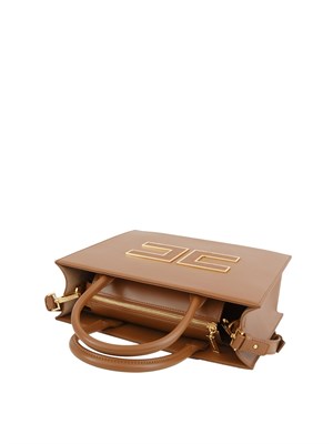 Tote grande cuoio Elisabetta Franchi con logo in DONNA