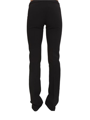 Pantaloni Elisabetta Franchi in crêpe leggero nero in DONNA