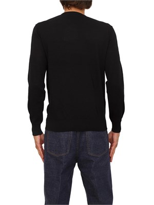 Maglia girocollo Richmond X uomo in lana nera in UOMO