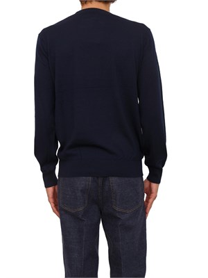 Maglia girocollo Richmond X uomo in lana blu in UOMO