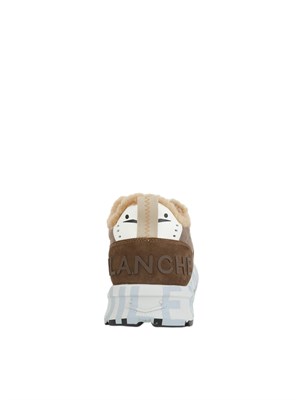 Sneaker uomo Voile Blanche con pelliccia interna e suede marrone in UOMO