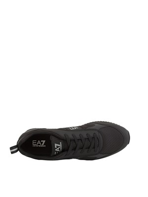Sneakers uomo EA7 Emporio Armani in tessuto tecnico nero in UOMO
