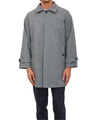 Cappotto uomo Richmond X in misto lana grigia in UOMO