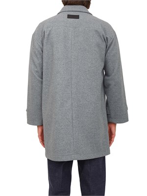 Cappotto uomo Richmond X in misto lana grigia in UOMO