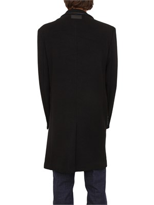 Cappotto doppiopetto uomo Richmond X in misto lana nero in UOMO