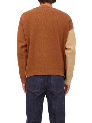 Cardigan uomo Richmond X in misto lana multicolor con zip in UOMO