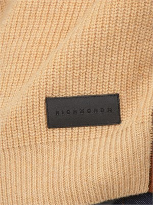 Cardigan uomo Richmond X in misto lana multicolor con zip in UOMO