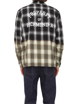 Camicia overshirt Richmond X uomo in flanella di cotone a quadri in UOMO