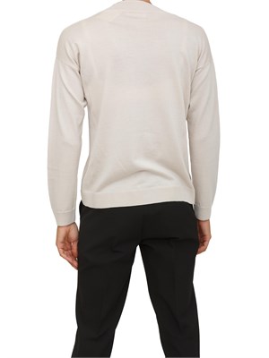 Maglia Anna Molinari con scollo V in misto lana beige in DONNA