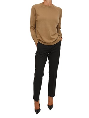 Maglia girocollo Anna Molinari in misto lana cammello in DONNA