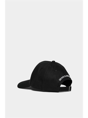 Cappello Dsquared2 Kids nero con logo icon in BAMBINO