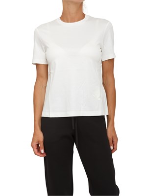 T-shirt Max Mara MM in jersey di cotone bianco in DONNA