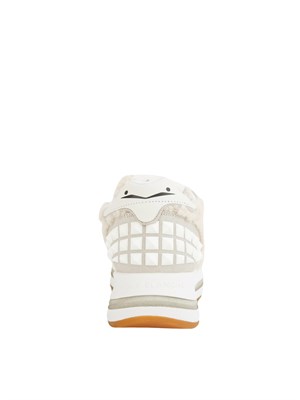 Snerakers donna Voile Blanche in suede e sintetico effetto pelliccia grigio tortora in DONNA