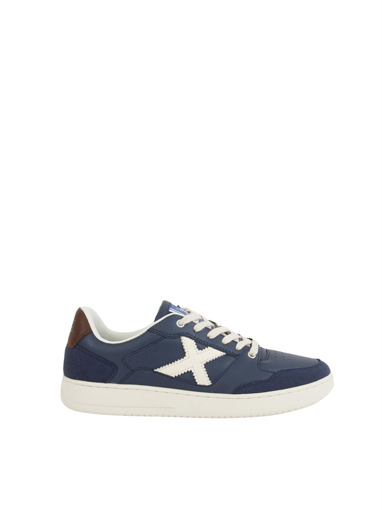 Sneakers uomo Munich Legit Man 104 in pelle blu